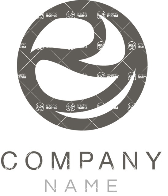 Business Logo Templates - vector graphics in a pack from GraphicMama - Minimalistic Business Logo Design With Sphere